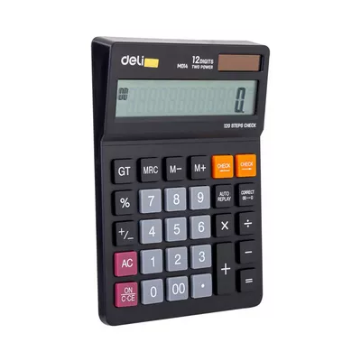 Deli Calculator 12 Digits (Black) each