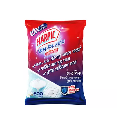 Harpic All-In-One Toilet & Bathroom Cleaning Powder 400 gm