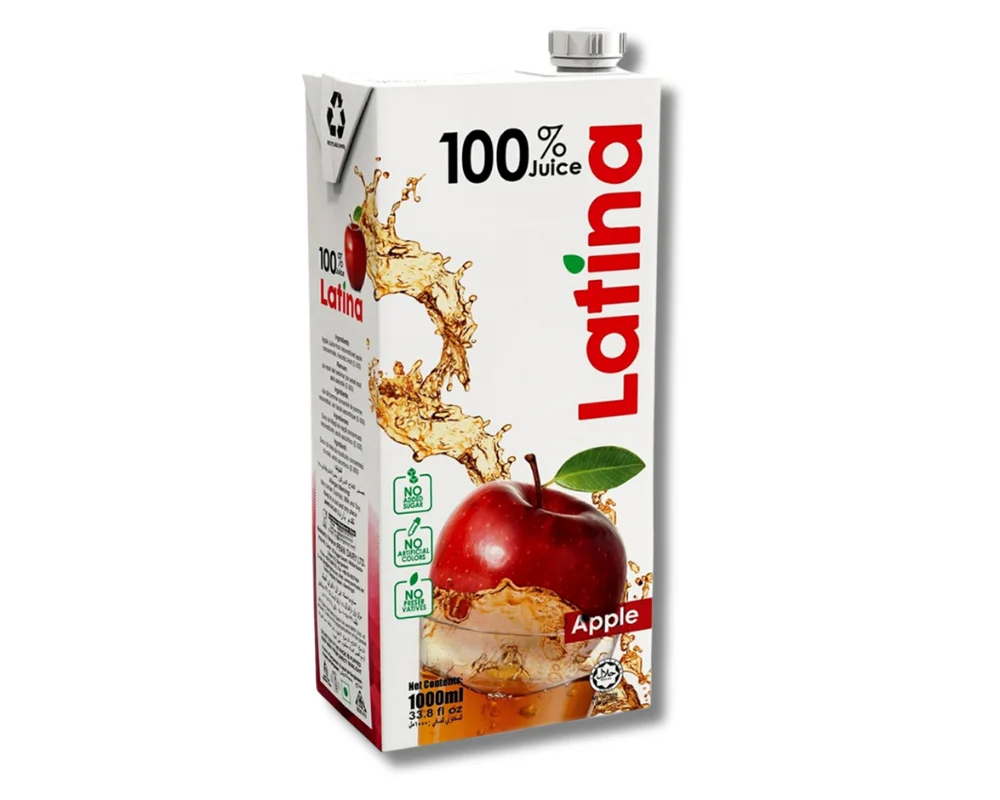 Latina Apple Juice 1000ml (Tetra Pack)