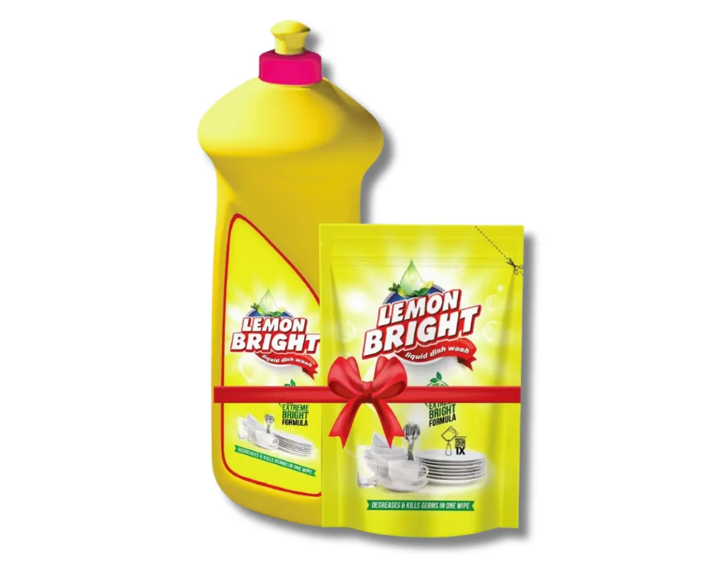 Lemon Bright Dish Wash Liquid (500ml+250ml Combo)