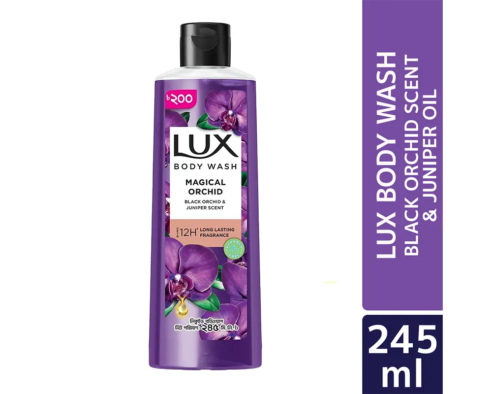 Lux Body Wash Black Orchid Scent & Juniper Oil