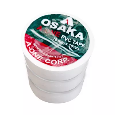 Osaka PVC Tape White (18 mm) 3 pcs