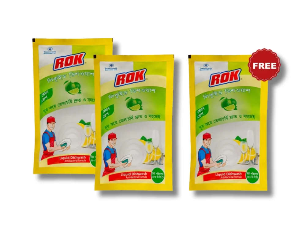 Rok Dishwash Liquid 250ml (Buy2 Get1 Free)