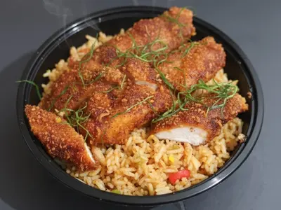 Spicy Lemon Chicken Rice Bowl