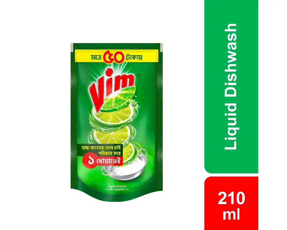 Vim Dishwash Liquid Refill 200(±)50ml