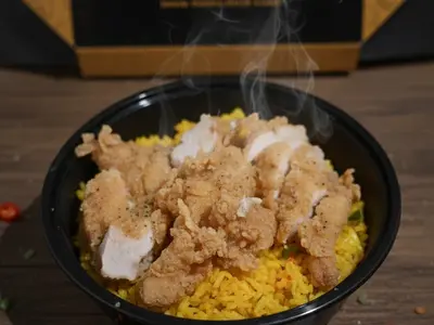 Yellow Rice Bowl with Classic Chicken Strips Tk 254 Tk 299 15% off